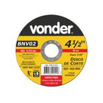 Disco de Corte 115 mm x 1,0 mm x 22,23 mm Vonder