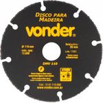 Disco de Corte Para Madeira 110mm Vonder