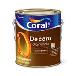 TINTA ACRILICA SEMI BRILHO BRANCO NEVE DECORA 3,6L CORAL