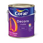 TINTA ACRÍLICA BRANCO NEVE MATTE DECORA 3,6L CORAL