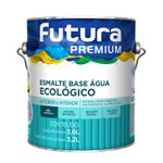 Tinta Esmalte Brilhante Preto base água futura 3,6l