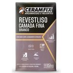 CERAMFIX REVESTLISO CAMADA FINA BRANCO 15KG