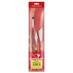 CONDOR PINCEL+ESP. EFEITO MARMORE 4PCS