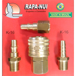 RAPA NUI KIT ENGATE RÁPIDO M/F PINO E ESPIGÃO LATÃO