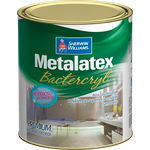 Tinta Acrílica Bactercryl Branco Acetinado 900ML - Metalatex
