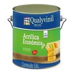 Tinta Acrílica Econômica Branco Fosco 3,6L - Qualyvinil