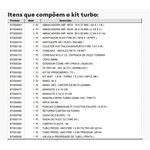 KIt turbo Fiat - Sevel TBI (Monoponto) 1.6 (T3 / APL) sem turbina