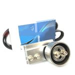 Kit de polias Poly-V com roda fônica para VW Aircooled / Fusca e derivados (Azul)