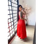 Vestido Bordado Ilana A5172 - Vermelho C045