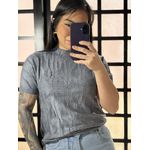 Blusa Trico trança 237 - Cinza 