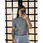 Blusa Trico trança 237 - Cinza 
