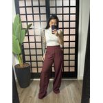 Calça pantalona alfaiataria Deise 1696- Vinho