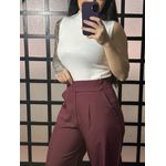 Calça pantalona alfaiataria Deise 1696- Vinho