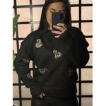 Trico coração oncinha Paloma 3219 - preto 