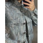 jaqueta jeans paete Lua 3265 - azul claro