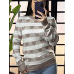 Blusa Trico coração 717- Marrom