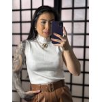 Regata tricô Raquel 8060- Branco