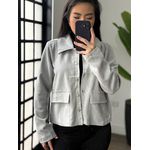 Casaco botoes giane 3901- cinza 