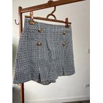 Short Saia tweed Bianca 161 - Preto