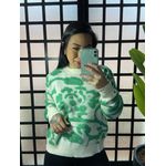 Blusa Trico mosaico Taila LV2172- Verde