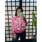 Blusa Trico mosaico Taila LV2172- Rosa