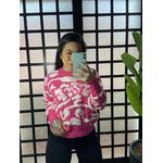 Blusa Trico mosaico Taila LV2172- Rosa