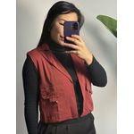 Colete Agnes forrado 3305 - Vinho 