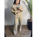 Calça Bordada Jessica 3346- Bege