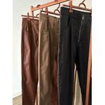 Calça resinada Veronica 1497- Marrom