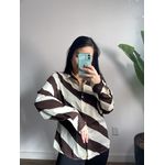 Camisa listras Isabel 5575 - Marrom