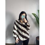 Camisa listras Isabel 5575 - Marrom