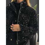 Jaqueta puffer coleção Shine 9912 - Preto