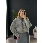 Jaqueta puffer coleção Shine 9912 - Cinza 