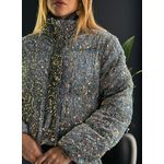 Jaqueta puffer coleção Shine 9912 - Cinza 