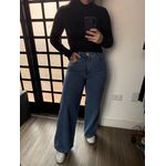 Calça wide leg marmorizado 7420