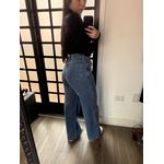 Calça wide leg marmorizado 7420