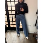 Calça wide leg marmorizado 7420