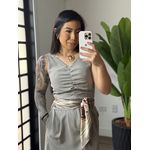 Conjunto saia Sabrina 2127 - Cinza 