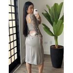 Conjunto saia Sabrina 2127 - Cinza 