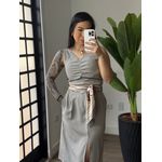 Conjunto saia Sabrina 2127 - Cinza 