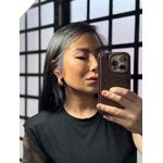 Brinco concha dourado 