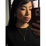 Colar delicado de esferas dourado 