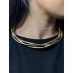 Colar malha entrelaçada 5361 - dourado 