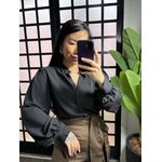 Camisa gola padre Bela 99202 - Preto