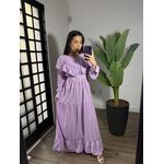 Vestido babado Juli 1546 - Lilas 