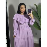 Vestido babado Juli 1546 - Lilas 