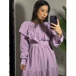 Vestido babado Juli 1546 - Lilas 