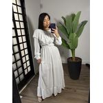 Vestido Babado Juli 1546 - Branco 