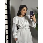 Vestido Babado Juli 1546 - Branco 