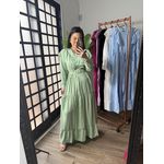 Vestido Babado Juli verde 1546